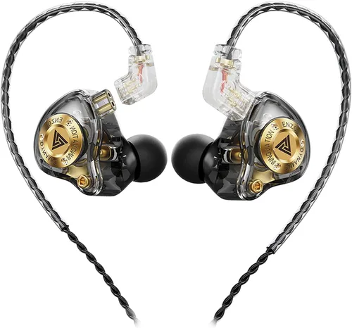 Vista 9 de Piluyaa Auriculares con cable para juegos IEM con 1DD, QKZ ENZO en el oído, auriculares de alta fidelidad, sonido de graves con nuevo controlador