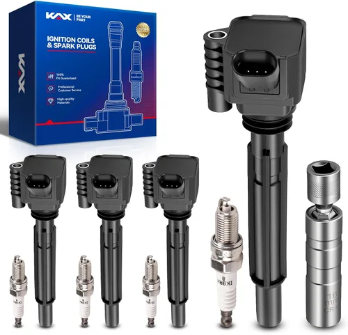 Vista 104 de Bobina de encendido KAX UF434 1 paquete Compatible con Impala, Equinox, G6, Malibu, Silverado 1500, Uplander, Torrent, Lucerne, Express 1500, Sierra