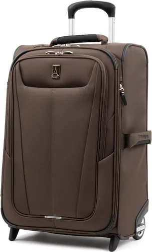 Vista 2 de Travelpro Luggage Maxlite 5 Juego de 2 piezas Bolsa suave y Rollaboard de 22 pulgadas, Moca