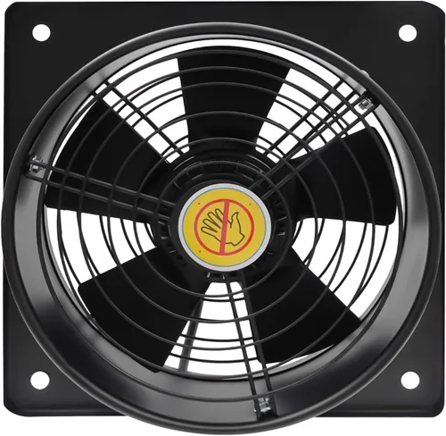 Vista 12 de DNYSYSJ Ventilador de escape de 8 pulgadas, extractor de ventilación axial de metal industrial, ventilador de aire comercial, extractor, montaje
