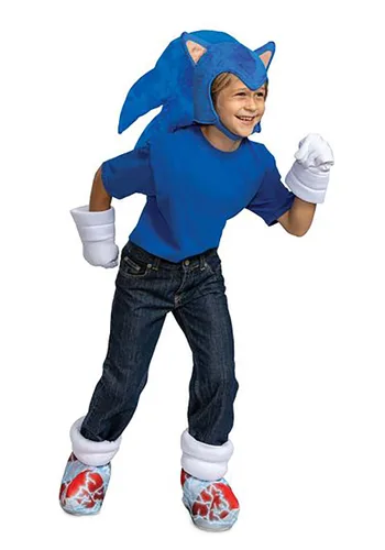 Vista 3 de Kit de accesorio de disfraz infantil de Sonic 2 Movie Multicolor