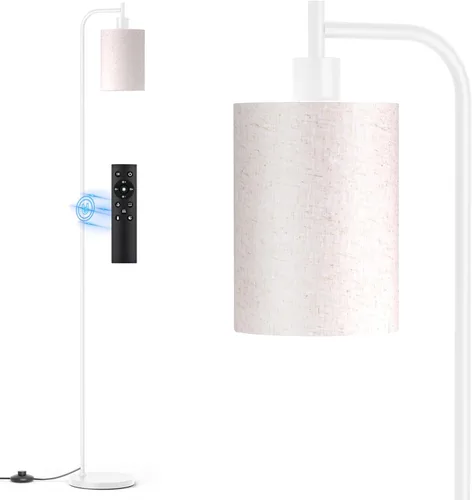 Vista 11 de SIBRILLE Lámpara de pie con pantalla de lino, lámpara de pie alta regulable con control remoto y 3 temperaturas de color, lámparas de pie modernas
