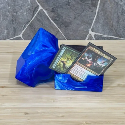 Vista 7 de BCW Spectrum Prism Deck Case - Azul Apatita - 1 Paquete Estuche para Mazo de Cartas con Cierre Seguro a Presión Cabe 100 Cartas con Doble Funda
