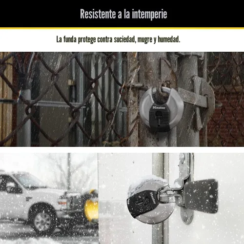 Vista 4 de Master Lock M50XD Magnum Candado de Disco de Acero Inoxidable de Servicio Pesado con Llave