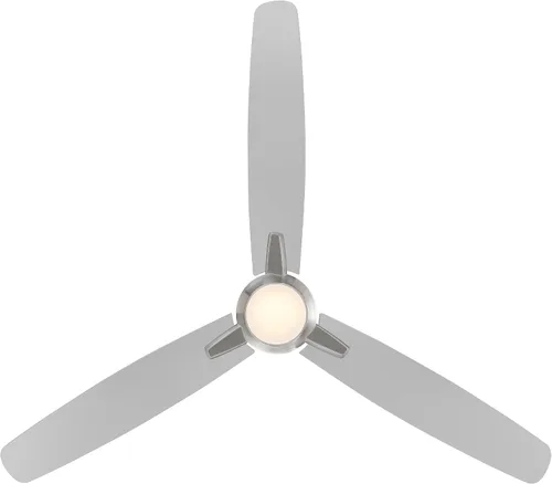 Vista 7 de WAC Lighting Blitzen Ventilador de techo inteligente de aluminio de 3 aspas en níquel cepillado