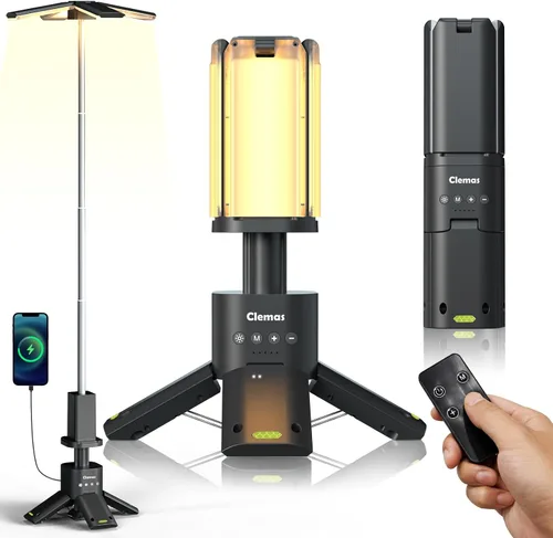 Vista 10 de Luces de camping telescópicas recargables de 14000 mAh LED, linternas magnéticas multifunción para iluminación de obra, lámpara de tienda de camping