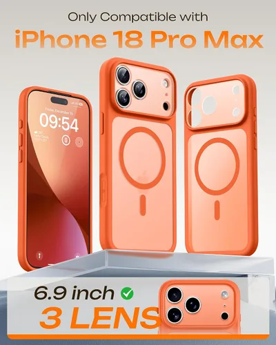 Vista 518 de TOCOL Funda magnética 3 en 1 para iPhone 15 Pro, mejorada [protección completa de cámara] con 2 protectores de pantalla, compatible con MagSafe Gris