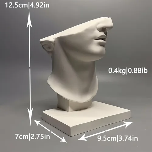 Vista 3 de Figuras de estatua griega, busto romano, escultura de mitología griega, estatuas de yeso, réplicas de esculturas, figuras, decoración moderna