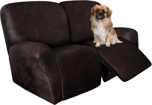 Vista 54 de ANARACHON Fundas para Sillas Reclinables Tipo Cuero, 4 Piezas Funda para Sillón Reclinable Lazy Boy, Protector de Muebles - Funda Suave Lavable