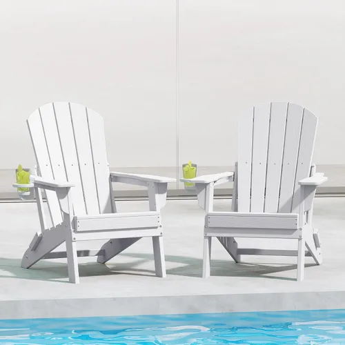 Vista 18 de HDPE Silla Adirondack plegable, Aruba