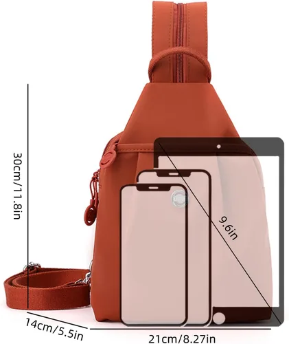 Vista 7 de Bolsa impermeable de 2 vías, impermeable Oxford de gran capacidad convertible al hombro, bolso cruzado