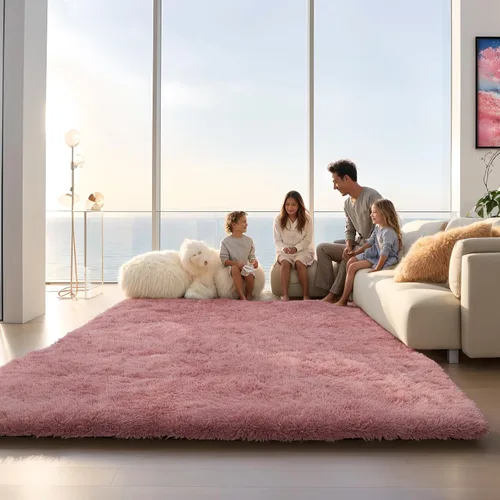Vista 61 de Alfombras pequeñas de 2 x 3 pies, alfombra negra para dormitorio, alfombra moderna de pelo largo, alfombra pequeña, alfombra de noche esponjosa