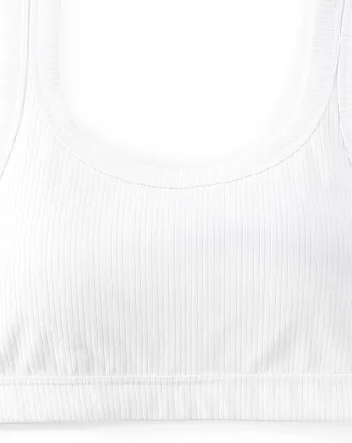 Vista 6 de CRZ YOGA Sujetadores deportivos acanalados para mujer, con espalda en U, sin varillas, de impacto medio, brasier deportivo acolchado para yoga