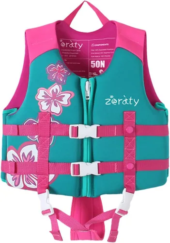 Vista 8 de Zeraty - Chaleco de natación para niños de neopreno, chaleco flotante para niños, ayuda para nadar para niños niñas y niños, 20-30-40-50-60-70-80