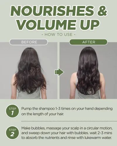 Vista 4 de JENNYHOUSE Self-Up Real Care Shampoo - Champú voluminizador y aclarador para cabello fino, sin sulfatos ni silicona, limpieza profunda del cuero