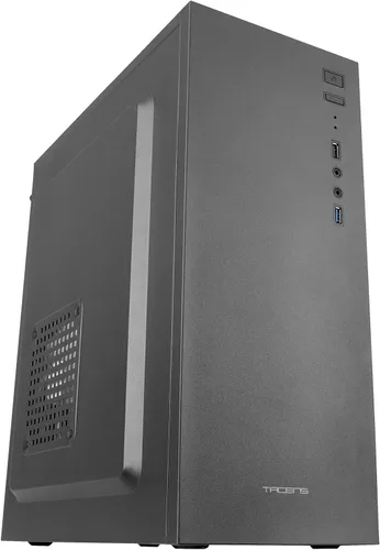 Vista 13 de Tacens 2FERROX, ATX Semi-Tower PC Case, ventilador lateral de 4.7 in, rejilla delantera, acero, negro