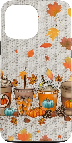 Vista 23 de iPhone 16 Acción de Gracias Otoño Hojas Otoño Calabaza Especias Funda