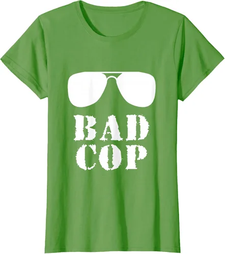 Vista 4 de Bad Cop Funny Police - Camiseta a juego para padre e hijo, Negro, S