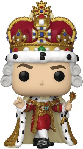 Vista 6 de POP Broadway: Hamilton - Figura de vinilo King George Funko (paquete con funda protectora de caja compatible), multicolor, 3.75 pulgadas