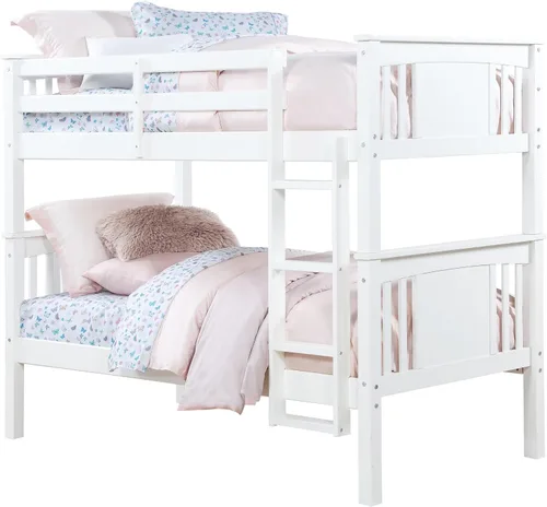 Vista 10 de Dorel Living Dylan - cama litera, individual, Madera, Blanco Espresso