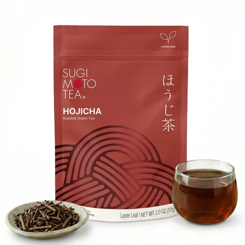 Vista 10 de SUGIMOTO Té japonés Genmaicha con hoja suelta Matcha 3.5 oz 100% Hecho en Japón, Shizuoka, Té Verde Sencha con Arroz Asado y Matcha, 3.5 oz
