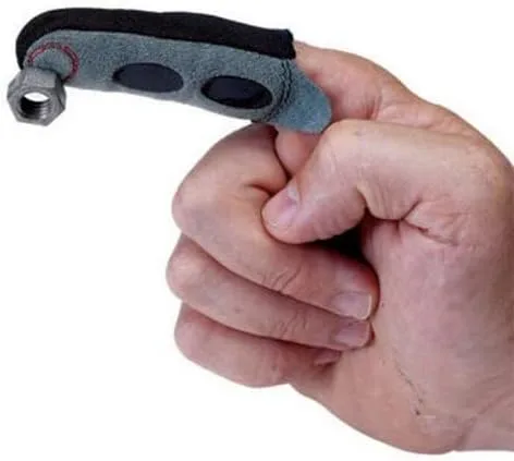Vista 2 de Guante con herramientas magnéticas para carpintería, sujeta y recupera pequeños objetos de metal con control preciso, accesorios geniales