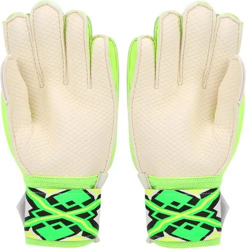 Vista 8 de Guantes de portero de fútbol de alto rendimiento Palma gruesa de poliuretano con protector de dedo Guantes de portero de fútbol