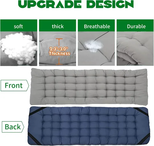 Vista 3 de Barbella Catre plegable para campamento, paquete de 2 catres plegables para adultos, catre de dormir portátil con colchón plegable al aire libre