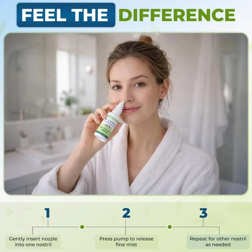 Vista 9 de Ultra Silver ® Spray nasal de plata coloidal 500 PPM Botella de spray vertical de 2 onzas