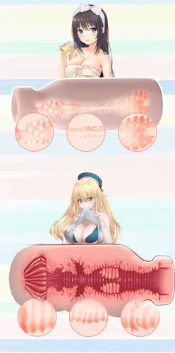 Vista 3 de Botella de leche chupando taza de masturbación molde real. Adultos portátil punto G para succión de pene, próstata coño, estimulación sexual