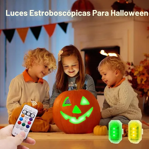 Vista 4 de 4 luces estroboscópicas LED inalámbricas con control remoto, 8 colores recargable por USB, luz de advertencia anticolisión, luces LED inalámbricas