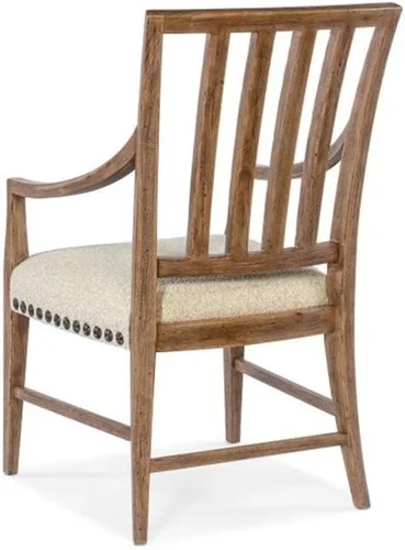 Vista 4 de Hooker Furniture Big Sky - Silla de madera y tela en color marrón