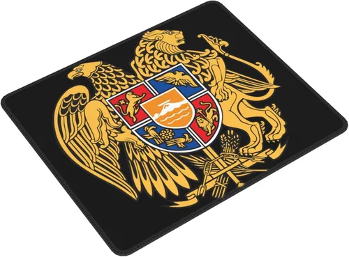 Vista 2 de Alfombrilla de mouse armenia con base de goma antideslizante, accesorios de oficina, decoración de escritorio