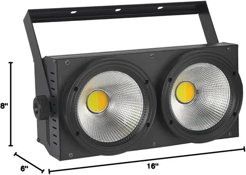 Vista 9 de Dreamland 200W LED Etapa Blinder, luz blanca fresca y cálida LED par luces COB, luces de la audiencia de la etapa con DMX/control automático