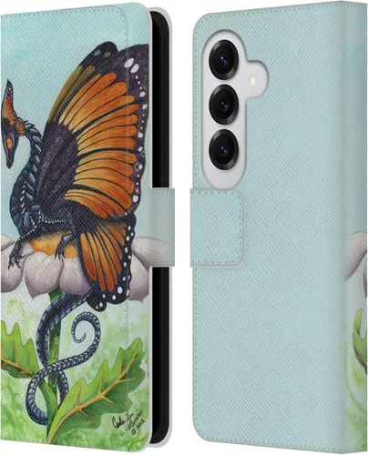 Vista 238 de Head Case Designs Officially Licensed Carla Morrow Galactic Entrancement Dragons Leather Wallet Case Compatible with Samsung Galaxy A07 4G