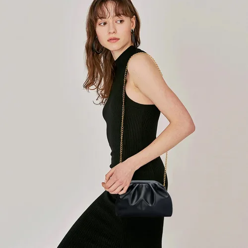 Vista 3 de KKXIU Evening Handbag for Women Formal Clutch Purse with Removable Chain Strap Soft Wedding Crossbody Clutch