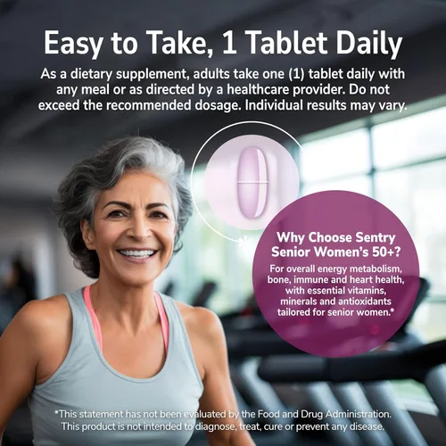 Vista 6 de 21st Century Sentry Senior Women 50 Plus Tablets, 100 unidades (27542)