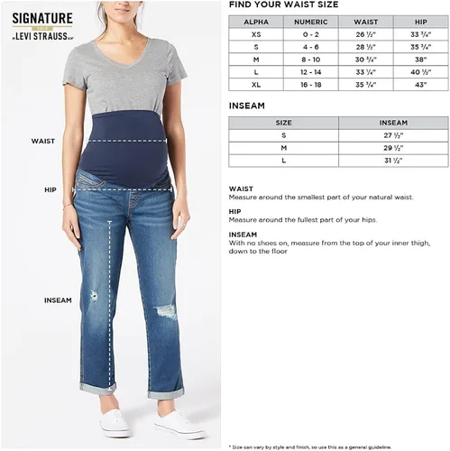 Vista 4 de Signature by Levi Strauss & Co. Gold Label Women's Maternity Skinny Jeans