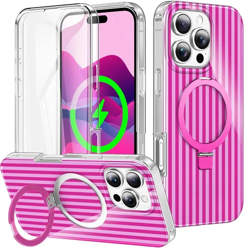 Vista 114 de Funda para iPhone 16 con protector de pantalla-Lotus A25