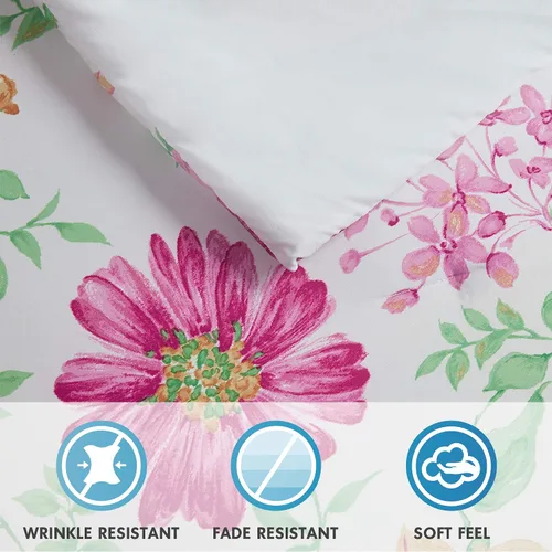 Vista 8 de Comfort Spaces - Acogedor edredón con diseño moderno e informal, con juego completo de sábanas y con bolsillo lateral, cubierta para todas