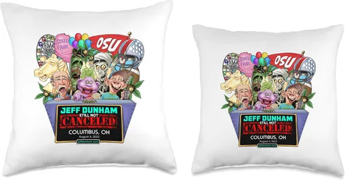 Vista 3 de JEFF DUNHAM Columbus, OH (2023) - Almohada de 18 x 18 pulgadas, multicolor