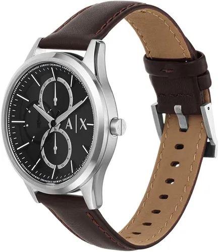Vista 3 de AX Armani Exchange Multifunction Dress Watch with Leather or Stainless Steel Band
