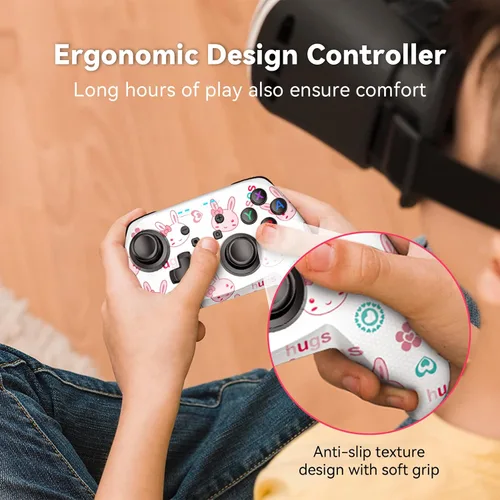 Vista 8 de Controlador inalámbrico para Nintendo SwitchLiteSwitch OLED, Gaming Pro Controller PC compatible con Wake-Up, Gamepad inalámbrico con giroscopio