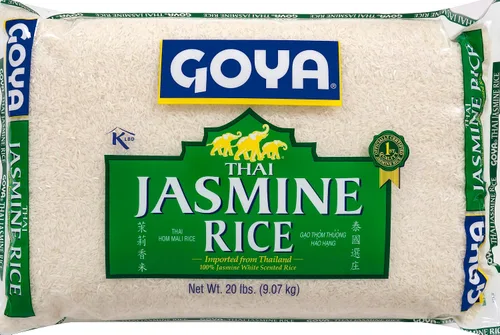 Vista 2 de Goya Foods Thai Jasmine Rice, 20 libras (paquete de 2)