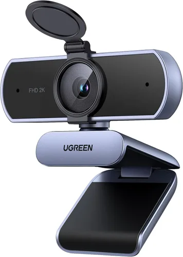 Vista 9 de UGREEN Cámara web 2K para PC Ultra HD 1080P Cámara web con micrófono, cámara de PC con cubierta de privacidad, cámara web USB para transmisión