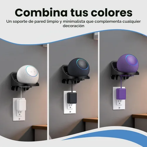 Vista 7 de XLTTYWL® Soporte y montaje de pared con soporte para cable Dot Max 6ª