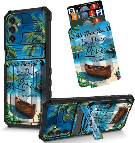 Vista 36 de Funda para Galaxy S21 FE 5G 2022 con soporte, funda de doble capa de policarbonato duro de TPU suave, estampado de vaca, estampado animal