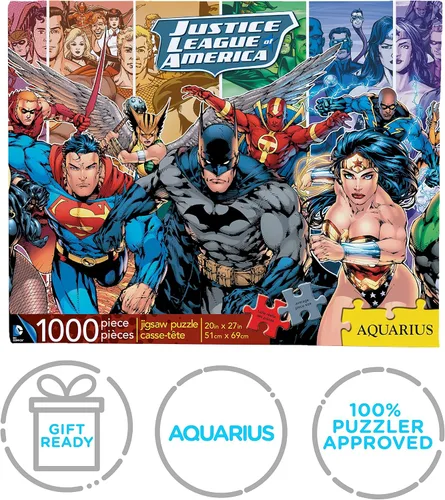 Vista 7 de AQUARIUS DC Comics Puzzle Liga de la Justicia (rompecabezas de 1000 piezas) – Mercancía y coleccionables con licencia oficial de DC Comics – Sin