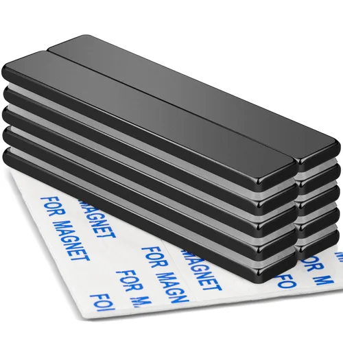 Vista 22 de MIKEDE -Imanes de neodimio y tierras raras pequeños y resistentes con forma de barra rectangular, para refrigerador, pizarra, almacenamiento