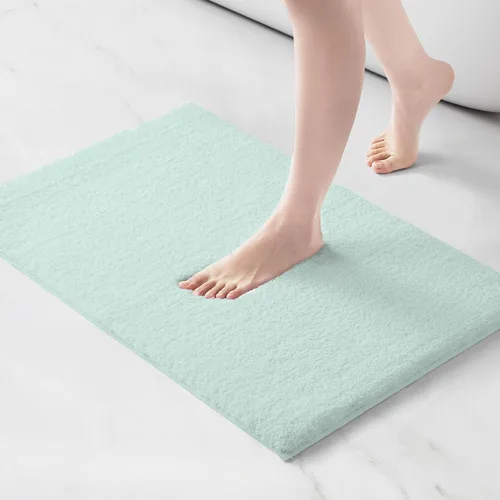 Vista 26 de Madison Park Alfombra de Baño Antideslizante, Tapete de Felpa Lujoso, Absorbente, Secado Rápido, Diseño de Spa, Decoración de Baño Marshmallow, Crema